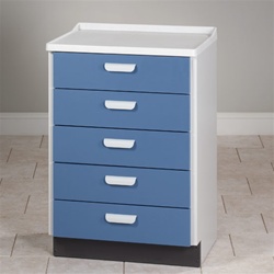 Molded Top Treatment Cabinet with 5 Drawers