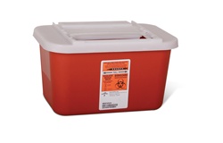 1 Gallon Biohazard Multipurpose Sharps Container Red