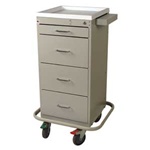 Mini Punch Card Cart (Tall Cabinet)  with Key Lock,  Includes Internal Narcotics Box, Capacity of 240 cards