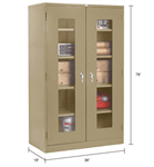 36" W x 18" D x 78" H Clear View Storage Cabinets