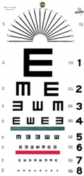 Illiterate eye test chart