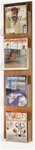 Wood Back / Acrylic Pocket Magazine Rack
