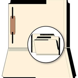 Top & End Tab Color Border Folders