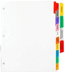 <!008>Custom 14 Tab Divider Set