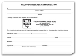 Patient Records Release Authorization Pads