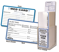 Medical Alert Card Counter Display