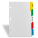<!007>Custom 5 Tab Divider Set
