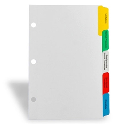 <!007>Custom 5 Tab Divider Set