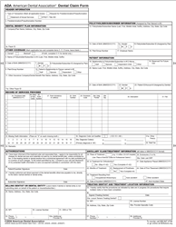 ADA Dental Claim Form
