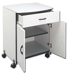 Wood Laser Printer/Copier Stand w/Drawer