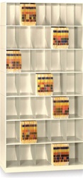 48" Wide Letter Size Stackable Shelving