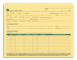 Employee File Pocket