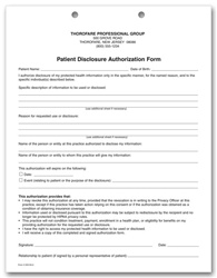 Patient Disclosure Authorization HIPAA