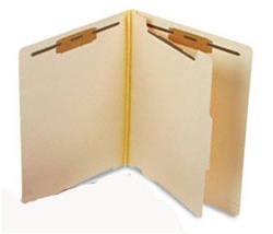 Super Duty 18 pt Manila Classification Folders