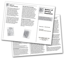 Notice of Privacy Practices HIPAA Trifold Brochure