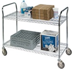 Heavy Duty Utility Cart, 2-Shelf