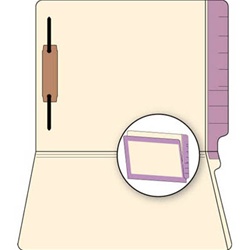 Color Border Manila Reinforced End File Folders