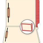 Color Border Manila Reinforced End File Folders