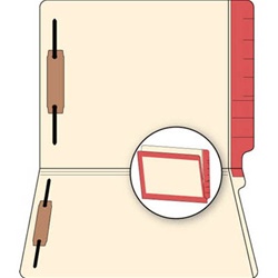 Color Border Manila Reinforced End File Folders