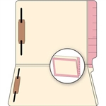 Pink Border Manila Reinforced End File Folders