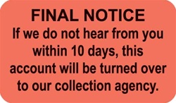 BILLING & COLLECTION LABELS