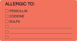 ALLERGY LABEL