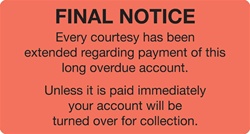 BILLING & COLLECTION LABELS