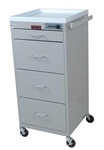 Mini Punch Card Cart with Combination Lock, Includes Internal Narcotics Box, Capacity of 180 cards