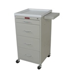 Mini Punch Card Cart (Tall Cabinet) with Key Lock,  Includes Internal Narcotics Box,  Capacity of 240 cards