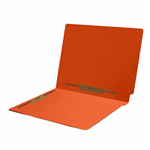 <!002>Orange 14 pt 2 Ply Color End Tab Folders