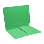 Color 14 pt Reinforced 2-Ply End Tab Half Pocket Folders
