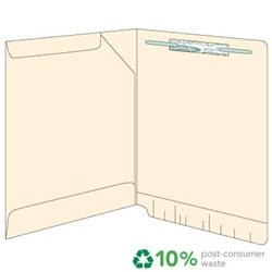 Manila 11 pt Reinforced 2-Ply End Tab Full Pocket Folders