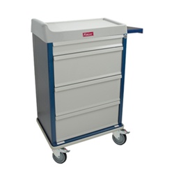 Standard Punch Card Cart with BEST Lock Specialty Package Includes: Drawer Tray with Dividers,  Waste Container and  Locking Sharps Container Capacity of 360 Cards
