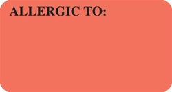 ALLERGY LABEL